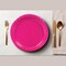 24 Count Hot Pink Paper Plates 7" Round Dessert Plates for Birthday and Events